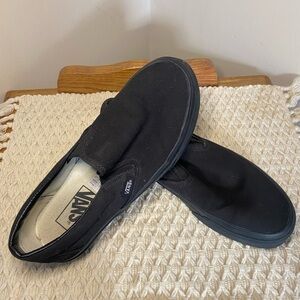 Vans Women's Black Slip-On Sneakers